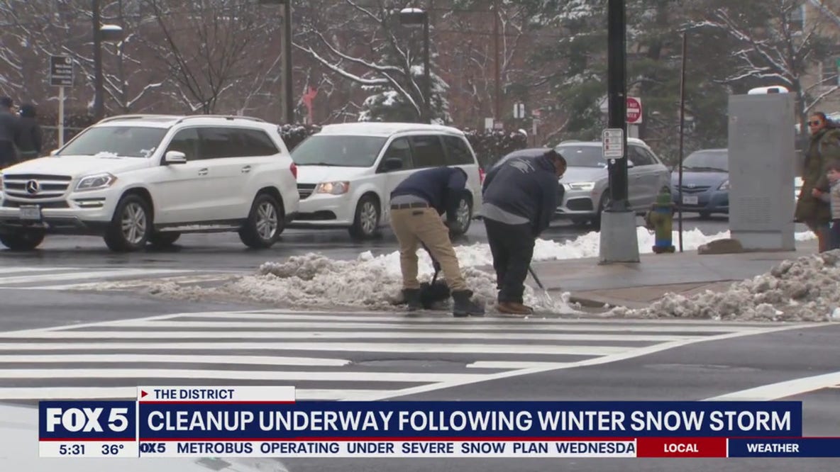 DC snow melts away as warm temps and rain move in